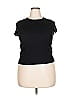 M&S Black Short Sleeve Turtleneck Size 18 - photo 1