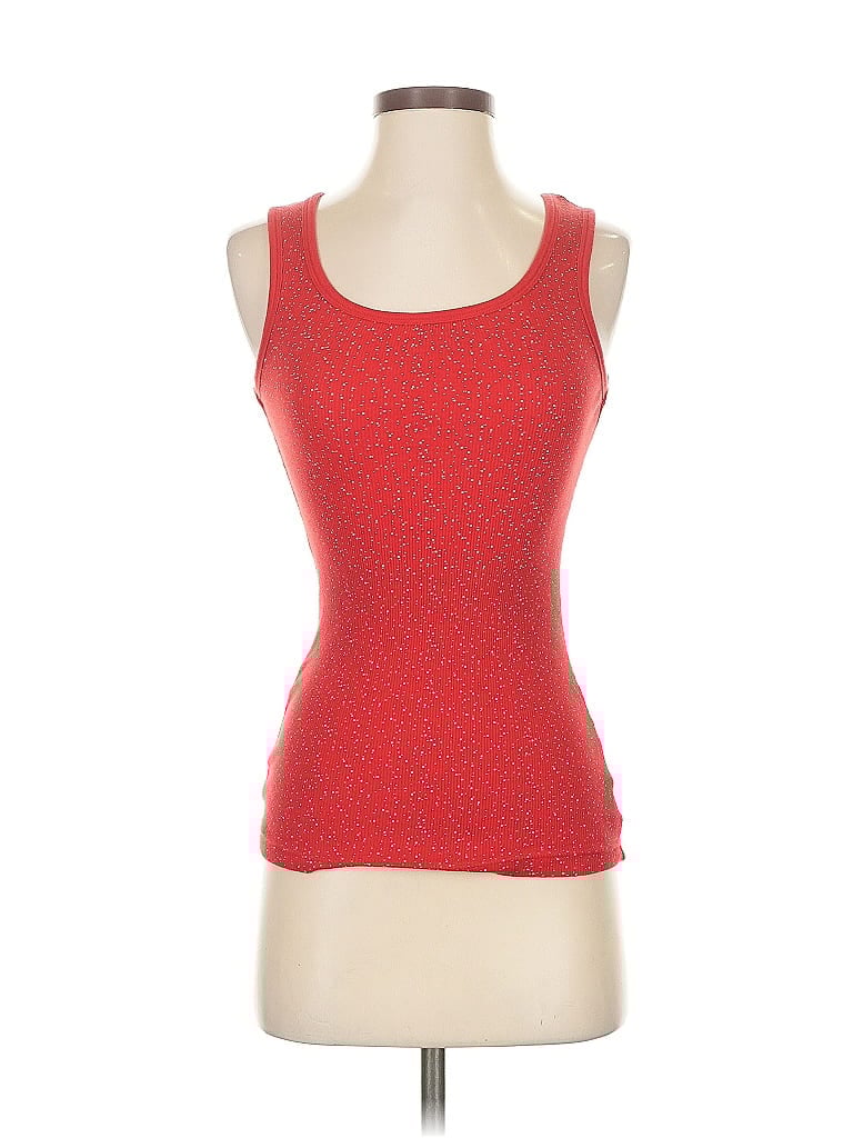 GAP OUTLET Pre-owned Tank Top Red Square Neckline Tops