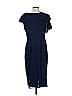 JJ's House 100% Polyester Solid Blue Cocktail Dress Size S (estimated) - photo 2