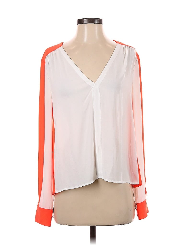 BCBGMAXAZRIA Pre-owned 3/4 Sleeve Blouse In Orange
