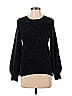 T Tahari 100% Nylon Black Teal Pullover Sweater Size XS - photo 1