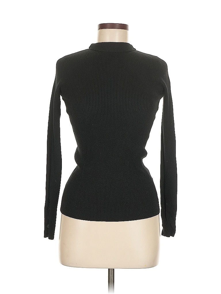 Pre-owned Assorted Brands Turtleneck Sweater In Black