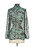 Bellatrix 100% Polyester Teal Long Sleeve Blouse Size XS - photo 2