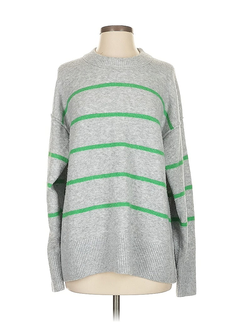 Pre-owned Aerie Pullover Sweater In Gray