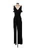 Adelyn Rae 100% Recycled Polyester Solid Black Jumpsuit Size S - photo 2