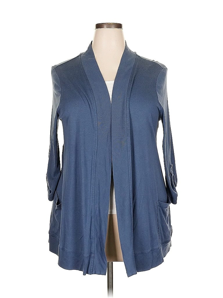Pre-owned Sonoma Life + Style Cardigan Sweater In Blue