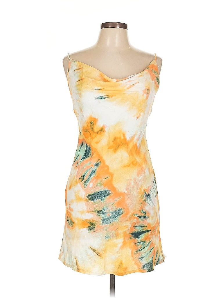 Pre-owned Saints + Secrets Cocktail Dress In Yellow