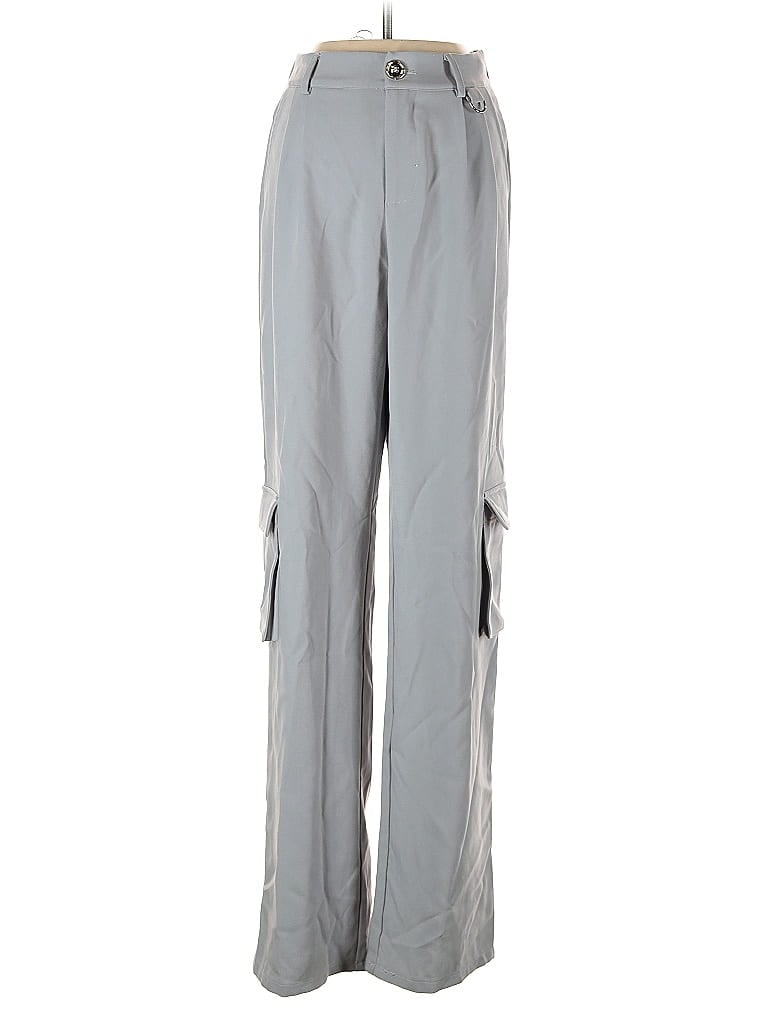 Pre-owned Fashion Nova Cargo Pants In Gray