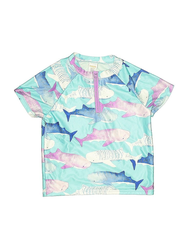 Pre-owned Gymboree Kids' Rash Guard In Purple