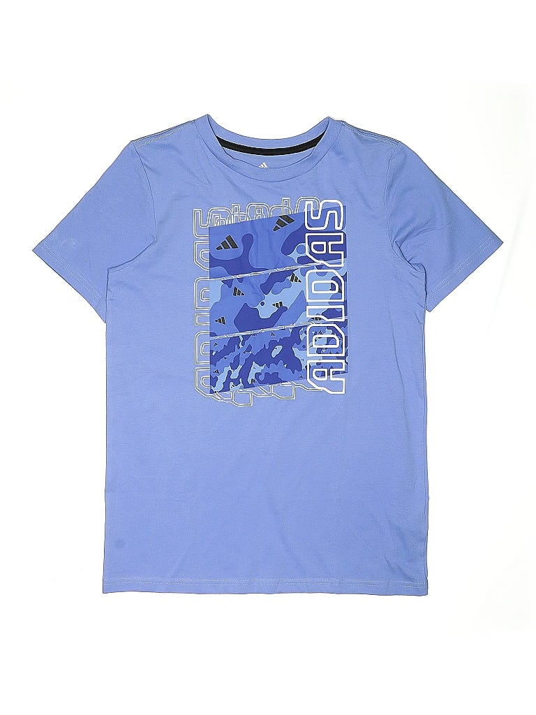 Click to view more detailed imagery on our partner's website Pre-owned Adidas Originals Kids' Short Sleeve T-shirt In Blue