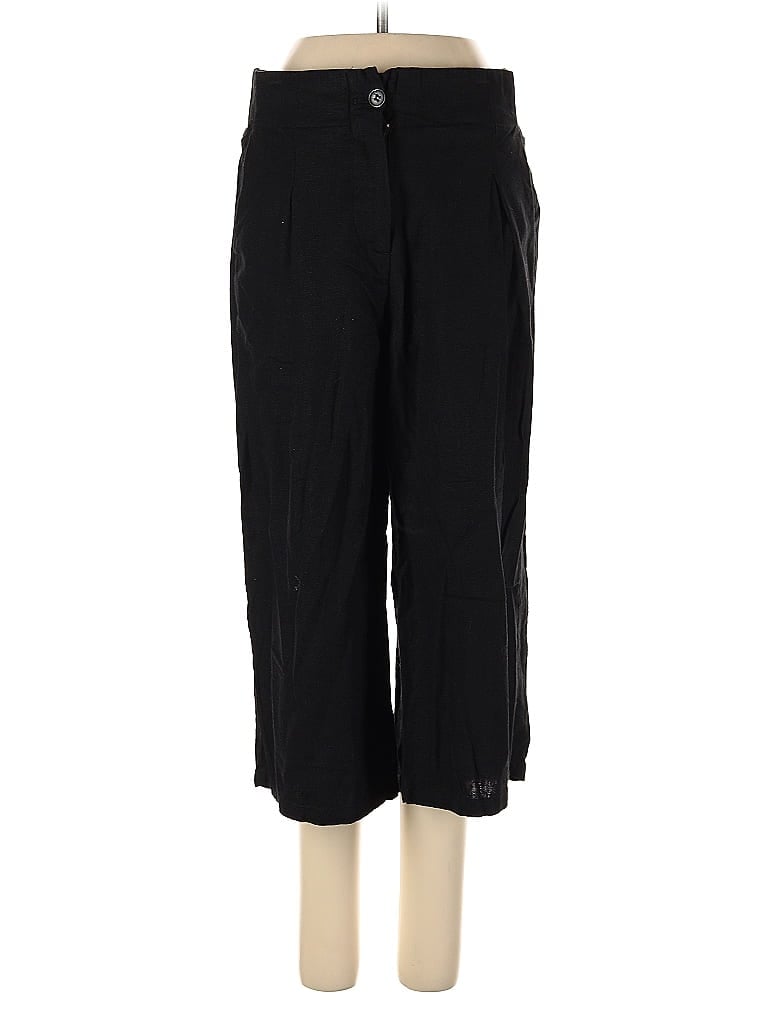Pre-owned Love Tree Linen Pants In Black