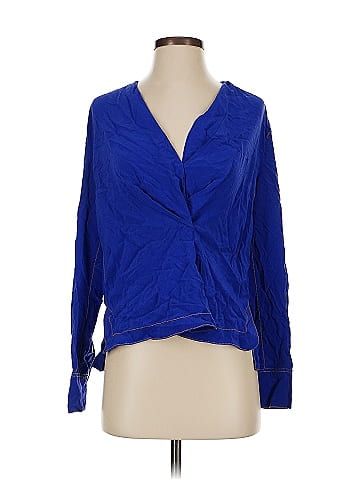 Rag & Bone Long Sleeve Silk Top (view 1)