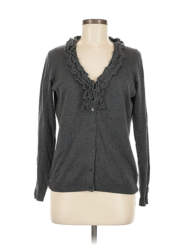 Pre-owned Talbots Cardigan Sweater In Black