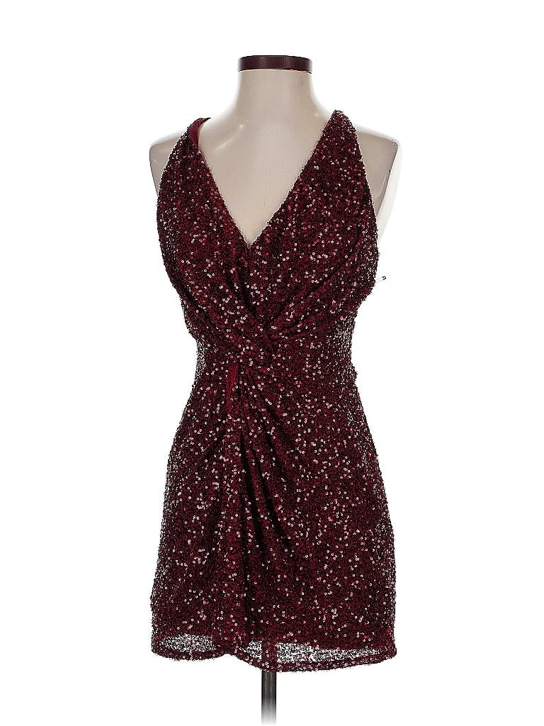 Pre-owned Astr Cocktail Dress In Burgundy