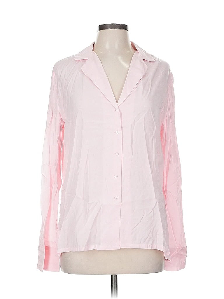 Pre-owned Mng Suit Long Sleeve Blouse In Pink
