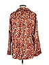 Unbranded Animal Print Brown Long Sleeve Blouse Size M - photo 2