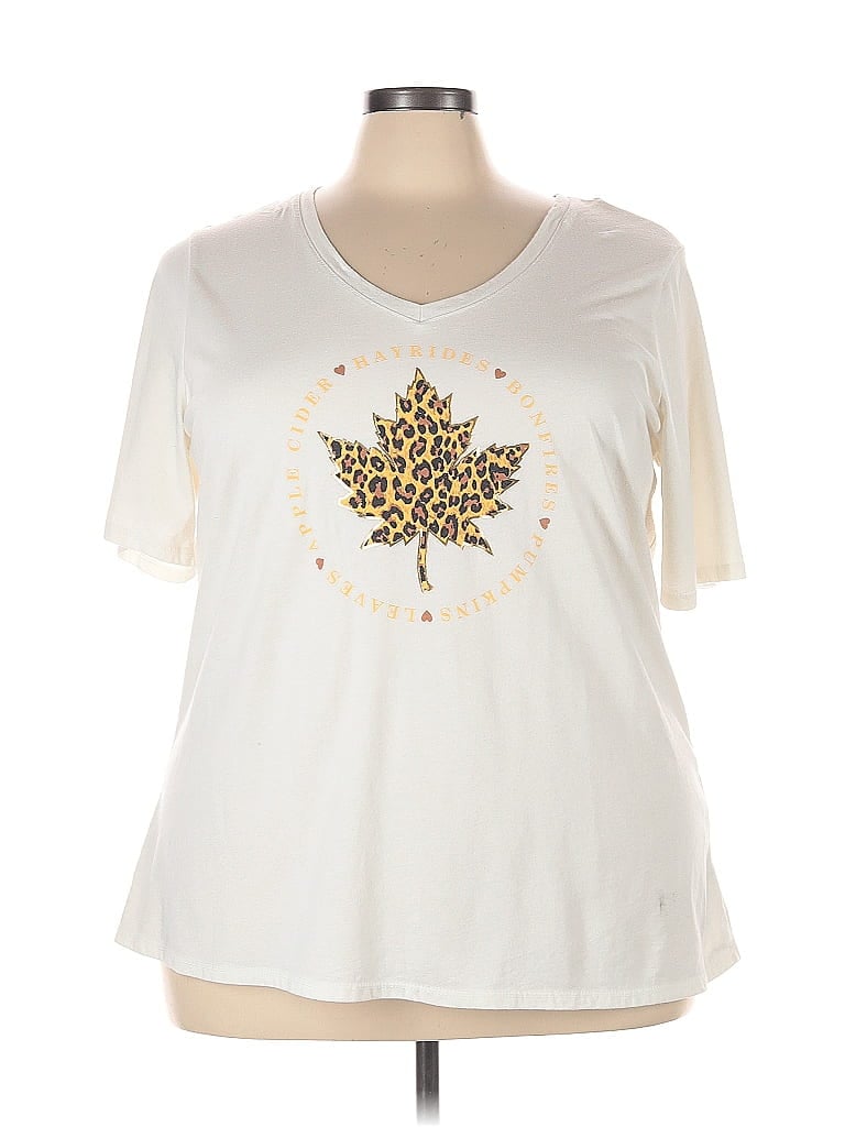 LANE BRYANT Pre-owned Short Sleeve T-shirt In White