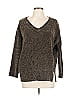 Romeo & Juliet Couture Metallic Brown Green Pullover Sweater Size L (estimated) - photo 1
