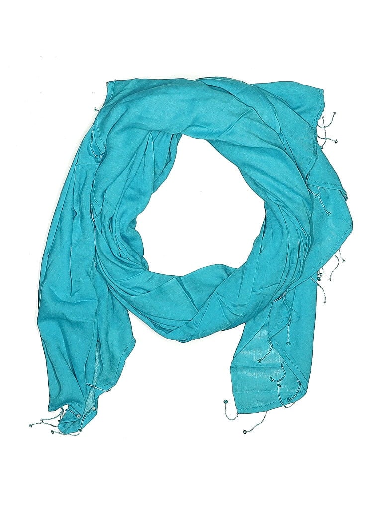 Pre-owned Assorted Brands Scarf In Blue