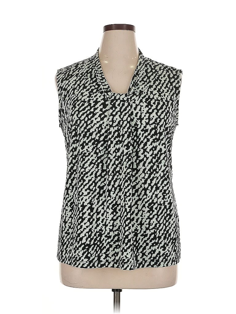 Pre-owned Dana Buchman Sleeveless Blouse In Black