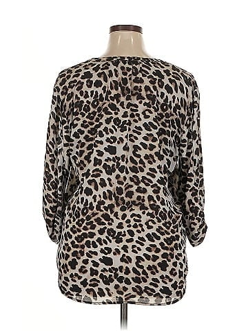 Soho JEANS NEW YORK & COMPANY 3/4 Sleeve Blouse (view 2)