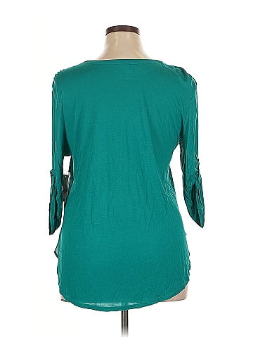 Soho JEANS NEW YORK & COMPANY 3/4 Sleeve Blouse (view 2)
