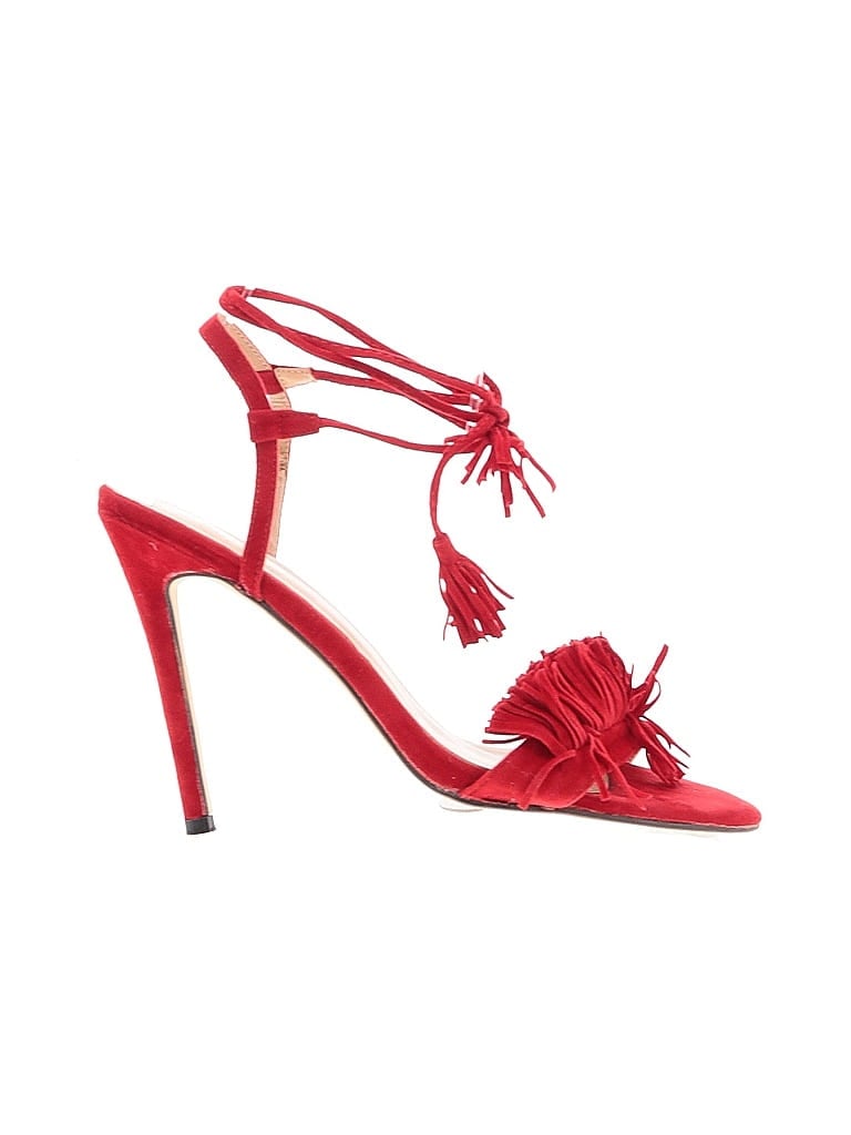 Pre-owned Assorted Brands Heels In Red