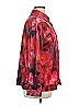 Unbranded 100% Polyester Floral Red Burgundy Long Sleeve Blouse Size XL - photo 4