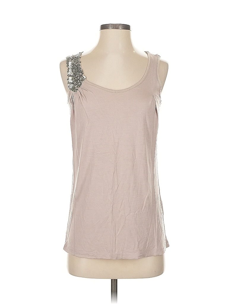 Pre-owned Design History Sleeveless Top Silver Scoop Neck Tops