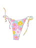 Unbranded Floral Yellow Pink Swimsuit Bottoms Size M - photo 2