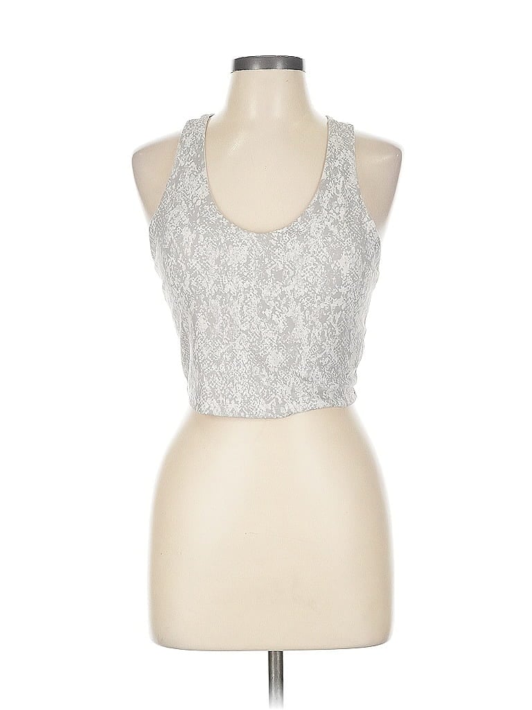 Pre-owned Rbx Tank Top Silver Halter Neckline Tops