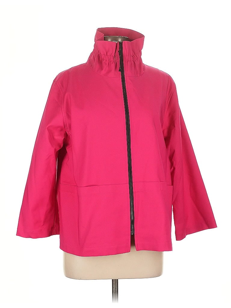 Pre-owned Caroline Rose Raincoat In Pink