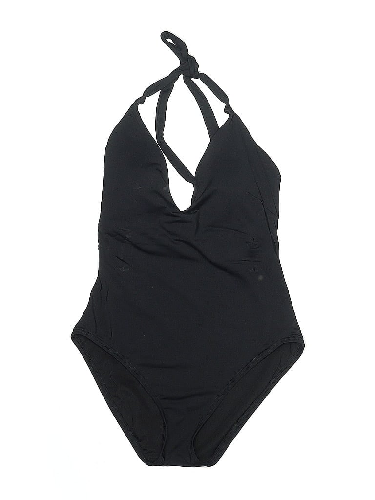 Pre-owned Zara One Piece Swimsuit In Black