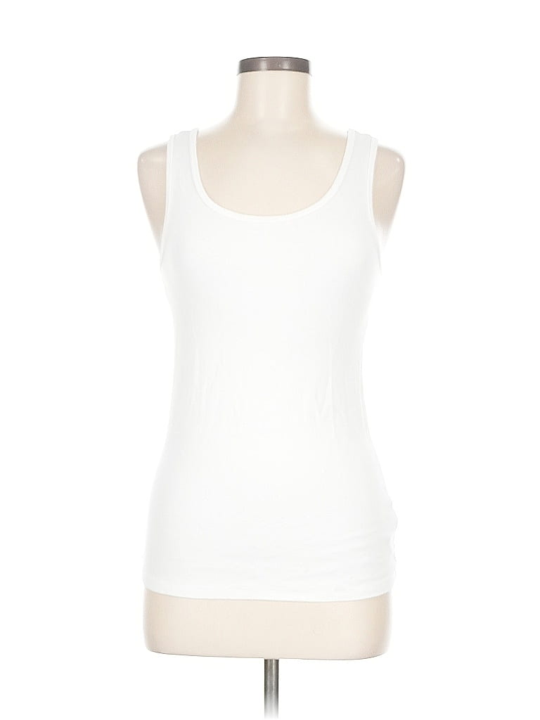 Pre-owned Unbranded Tank Top White Strapless Neckline Tops