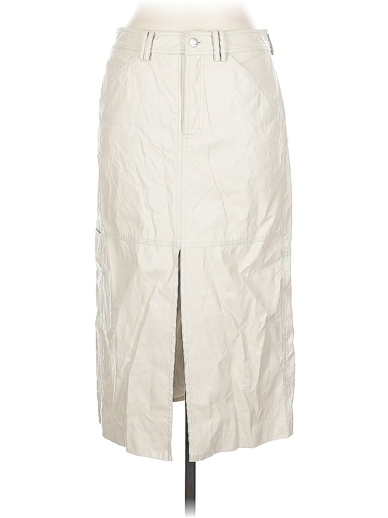 Pre-owned A.l.c Formal Skirt In Silver