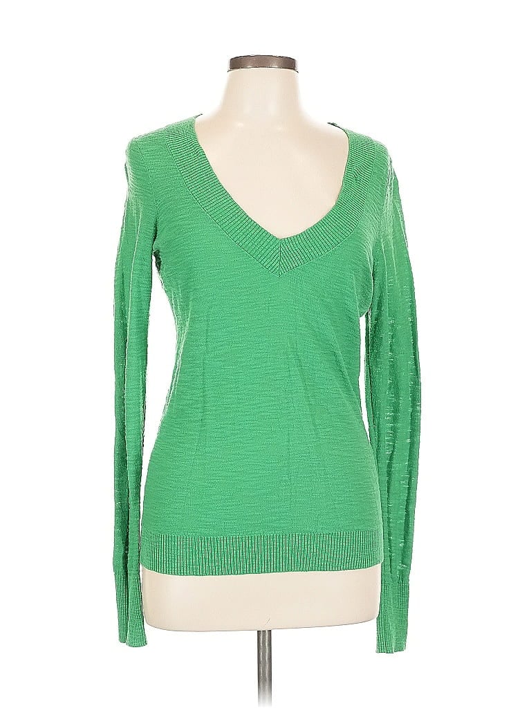 Pre-owned Express Pullover Sweater In Green