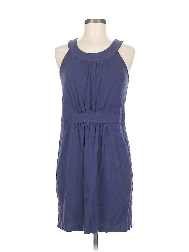 Pre-owned Ann Taylor Loft Casual Dress In Blue