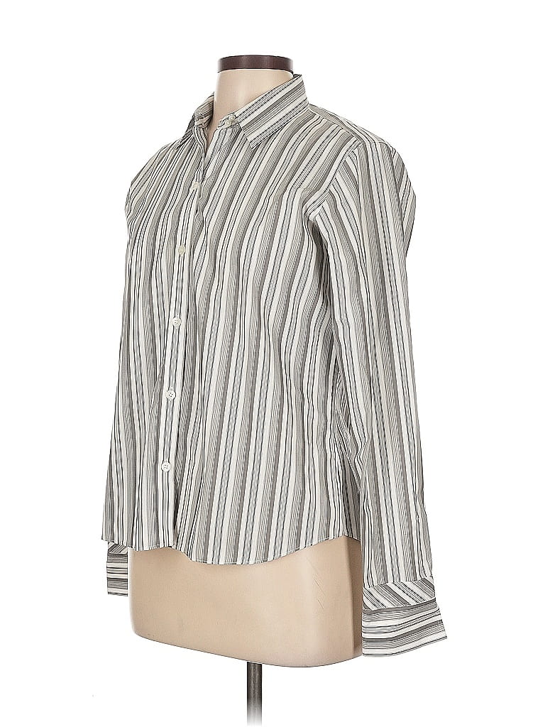 LIZ CLAIBORNE Pre-owned Long Sleeve Blouse In Gray