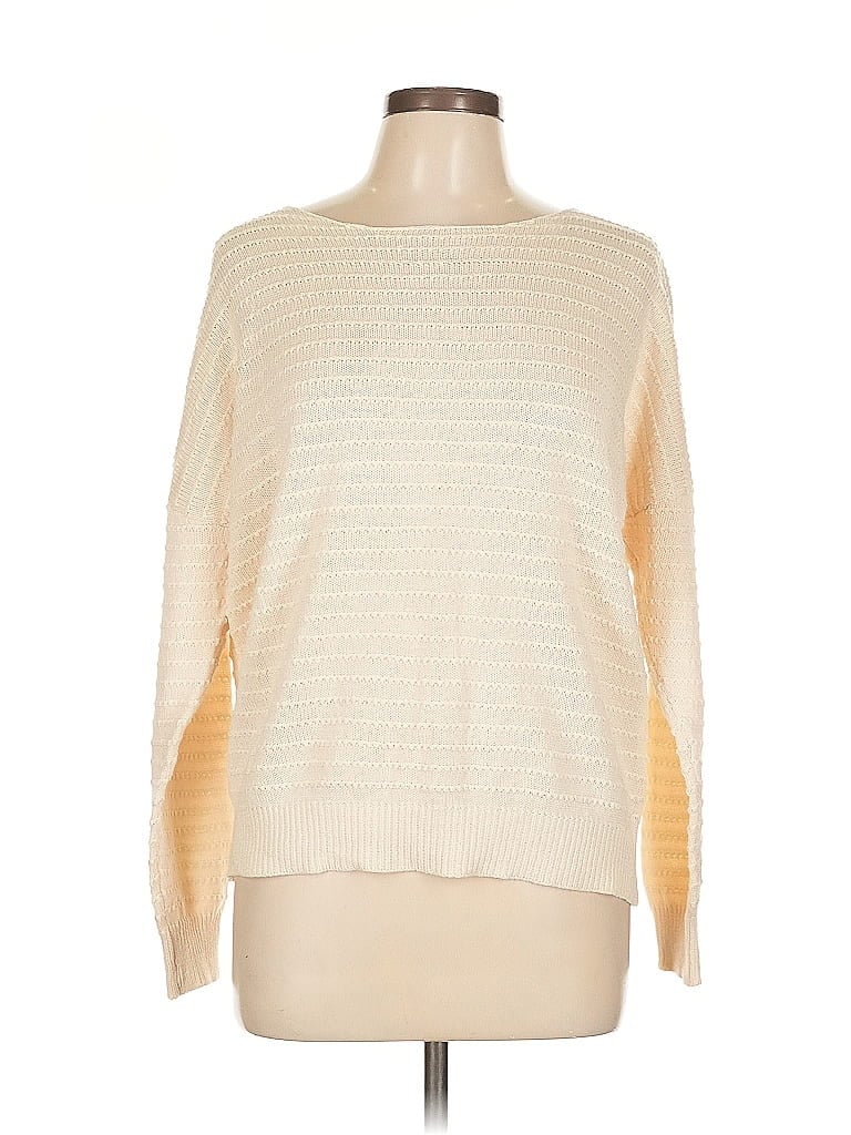 Pre-owned Unbranded Pullover Sweater In White