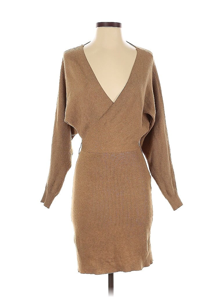 Pre-owned Vero Moda Cocktail Dress In Brown