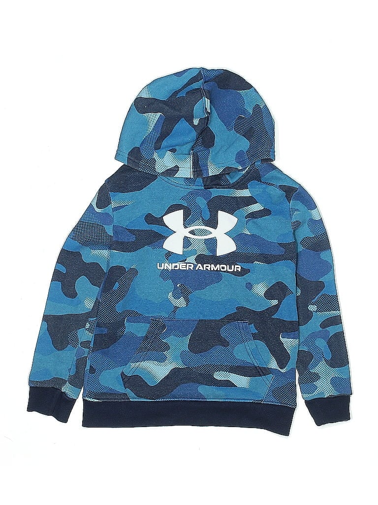 Click to view more detailed imagery on our partner's website Pre-owned Under Armour Kids' Pullover Hoodie In Blue