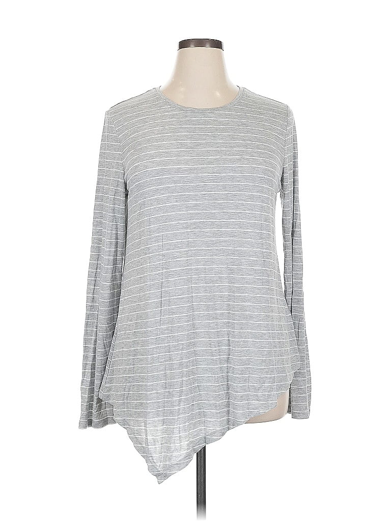 Pre-owned Banana Republic Long Sleeve T-shirt In Gray