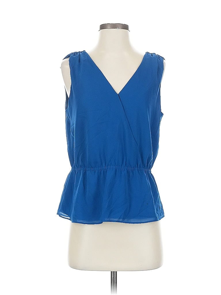 Pre-owned Banana Republic Sleeveless Blouse In Blue