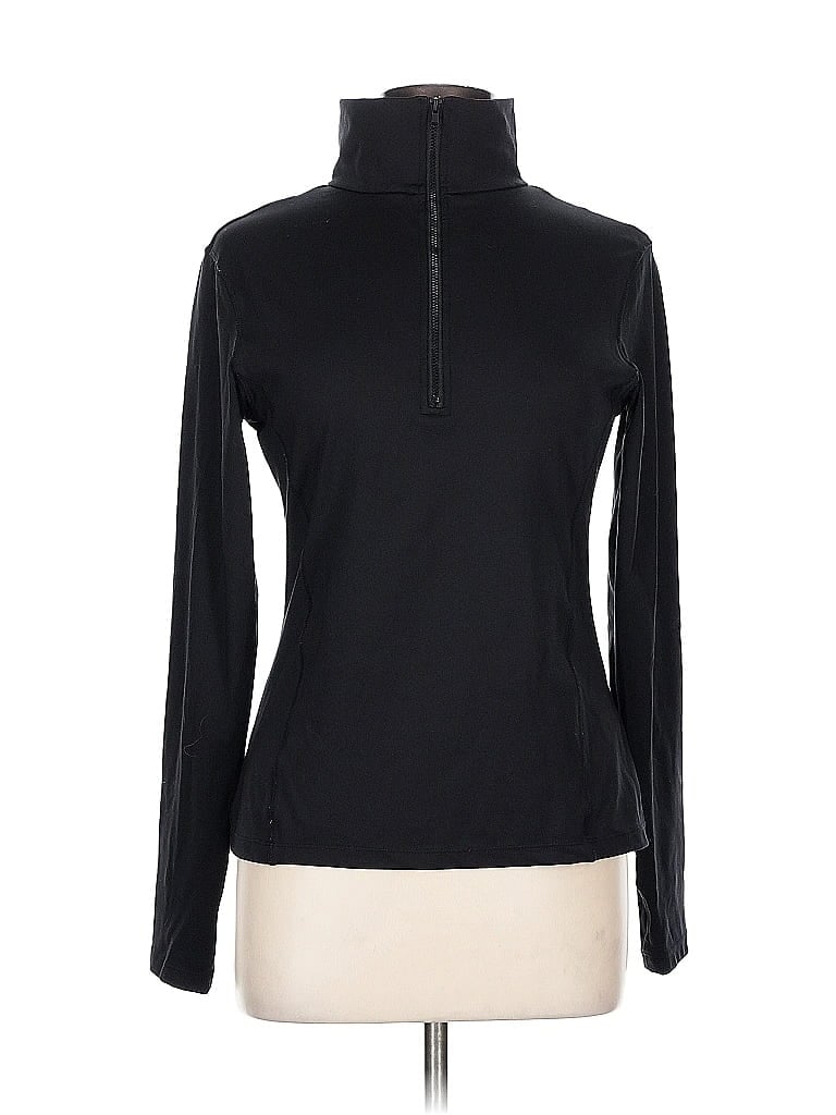 Pre-owned H&m Fleece Jacket In Black