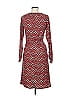 VERTIGO Chevron-herringbone Red Casual Dress Size M - photo 2