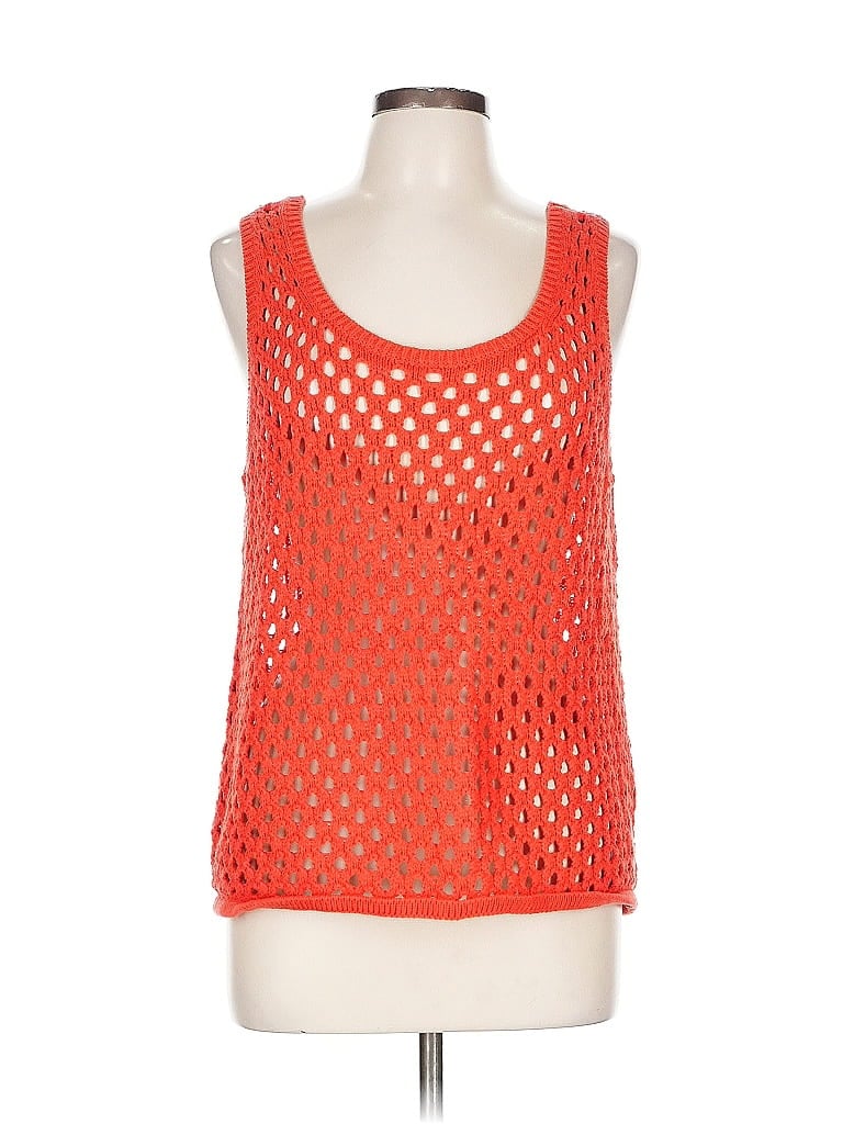 Pre-owned Madewell Sweater Vest In Orange