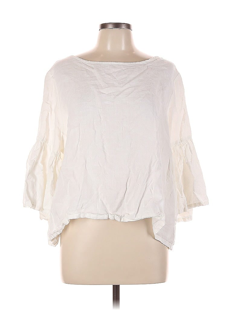 Pre-owned Bryn Walker 3/4 Sleeve Blouse In White
