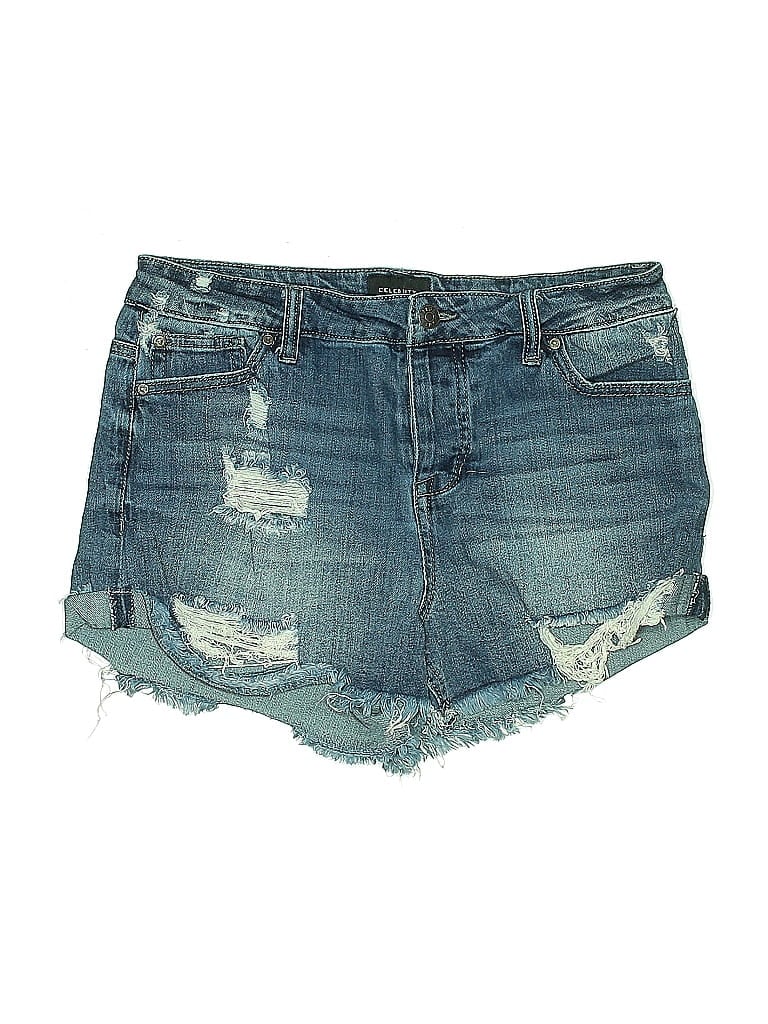 Pre-owned Celebrity Pink Denim Shorts In Blue