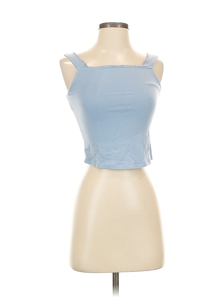 Pre-owned Aerie Tube Top Blue Strapless Neckline Tops