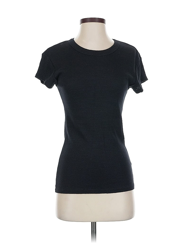 Pre-owned Michael Stars For Anthropologie Short Sleeve T-shirt In Black